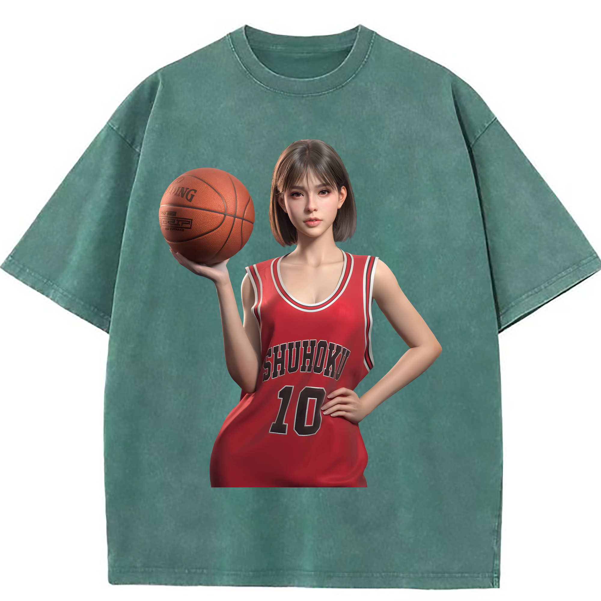 （画像用） SLAM DUNK／スラムダンク 綿100% ヴィンテージ風 半袖Tシャツ（フロントプリント）